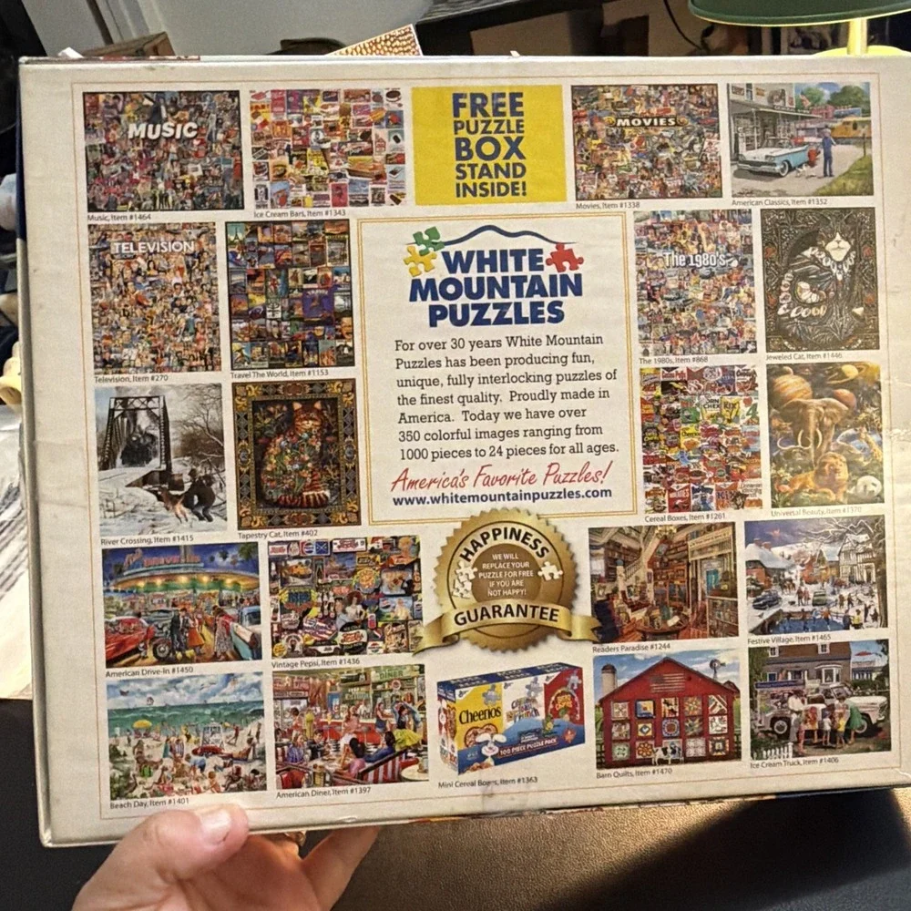 1000 Piece White Mountain Puzzle Ice Cream Bars - Complete
